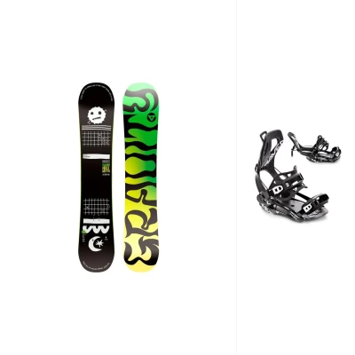 Gravity Empatic Jr 24/25 juniorský snowboard + Raven Fastec FT360 black vázání