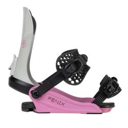 Gravity Fenix grey/rose dámské snowboardové vázání