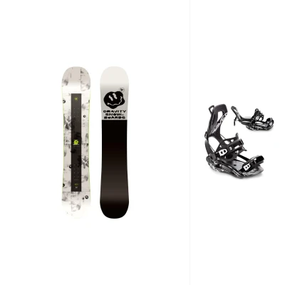 Gravity Madball 25/26 pánský snowboard + Raven Fastec FT360 black vázání