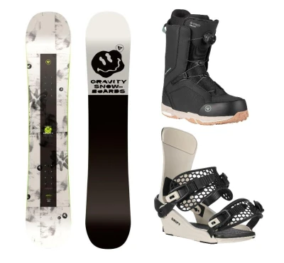 Gravity Madball 25/26 snowboard + Gravity Drift bone/black vázání + Gravity Recon Atop black boty + sleva 1000,- na příslušenství