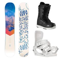 Gravity Mist 24/25 dámsky snowboard + Gravity Rise white viazanie + Gravity Bliss black/white topánky Gravity Mist 24/25 dámsky snowboard + Gravity Rise white viazanie + Gravity Bliss black/white topánky