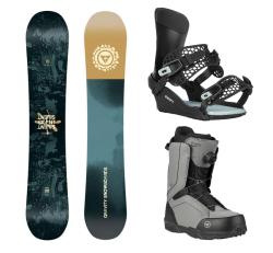 Gravity Silent 25/26 pánsky snowboard + Gravity Drift black/sage viazanie + Gravity Recon Atop charcoal topánky + zľava 1000,- na príslušenstvo