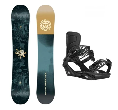 Gravity Silent 25/26 pánský snowboard + Gravity Indy black 25/26 snb vázání + sleva 400,- na příslušenství