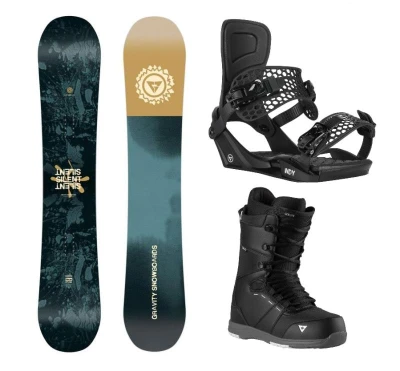Gravity Silent 25/26 pánský snowboard + Gravity Indy black vázání + Gravity Void black/grey boty + sleva 600,- na příslušenství