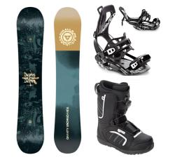 Gravity Silent 25/26 snowboard + Raven Fastec FT360 black viazanie + Raven Target ATOP obuv