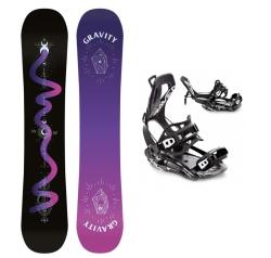 Gravity Sirene Black 24/25 dámsky snowboard + Raven FT360 black viazanie Gravity Sirene Black 24/25 dámsky snowboard + Raven FT360 black viazanie