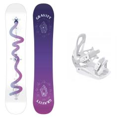 Gravity Sirene White 24/25 dámský snowboard + Raven S230 White vázání Gravity Sirene White 24/25 dámský snowboard + Raven S230 White vázání