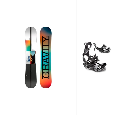 Gravity Symbol 24/25 pánský snowboard + Raven Fastec FT360 black vázání
