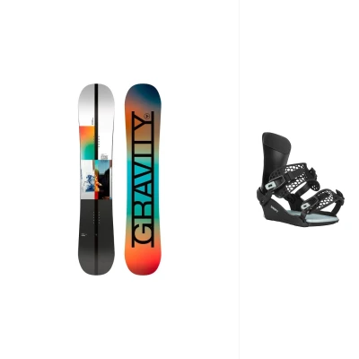Gravity Symbol 25/26 pánský snowboard + Gravity Drift black/sage vázání