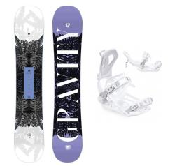 Gravity Trinity 23/24 dámsky snowboard + Raven FT360 white viazanie