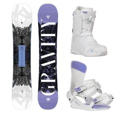 Gravity Trinity 24/25 snowboard + Gravity Fenix white/lavender viazanie + Gravity Aura Atop white/levander topánky + zľava 25 € na príslušenstvo Gravity Trinity 24/25 snowboard + Gravity Fenix white/lavender viazanie + Gravity Aura Atop white/levander topánky + zľava 25 € na príslušenstvo