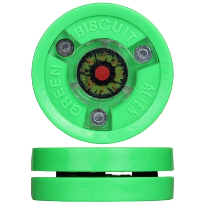 Green Biscuit Alien světle zelený tréninkový hokejový puk