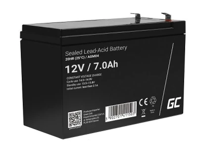 Green Cell AGM VRLA 12V 7Ah maintenance-free battery for UPS units Green Cell AGM VRLA 12V 7Ah maintenance-free battery for UPS units