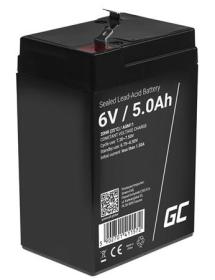Green Cell AGM VRLA 6V 5Ah maintenance-free battery for the alarm system, cash register, toys
