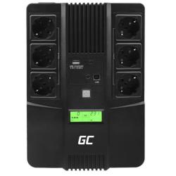 Green Cell Nepřerušitelný napájecí zdroj UPS AiO 600VA 360W s LCD displejem | VERZE EU | 6x zásuvky Schuko Green Cell Nepřerušitelný napájecí zdroj UPS AiO 600VA 360W s LCD displejem | VERZE EU | 6x zásuvky Schuko