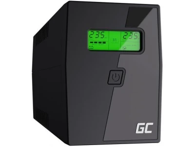 Green Cell Nepřerušitelný zdroj napájení UPS 800VA 480W s LCD displejem | VERZE EU | 2x zásuvky Schuko Green Cell Nepřerušitelný zdroj napájení UPS 800VA 480W s LCD displejem | VERZE EU | 2x zásuvky Schuko