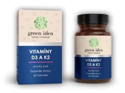 Green Idea Vitamin D3K2 60 kapslí Green Idea Vitamin D3K2 60 kapslí