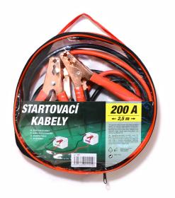 Green Startovací kabely 200A 2,5m zipper bag