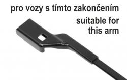 Green Stěrače FLAT SET 530+530mm FAB II