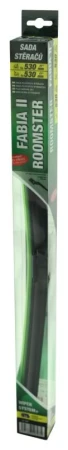 Green Stěrače FLAT SET 530+530mm FAB II Green Stěrače FLAT SET 530+530mm FAB II