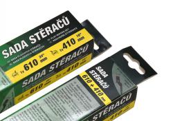 Green Stěrače FLAT SET 610+410mm FAB III/RAP/CIT