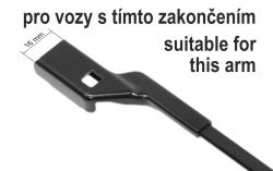 Green Stěrače FLAT SET 610+410mm FAB III/RAP/CIT