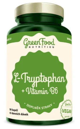 GreenFood L-Tryptophan 90 kapslí