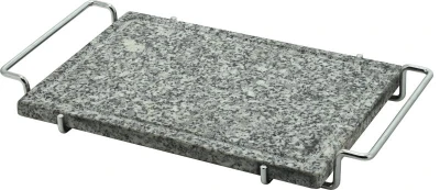 Grilovací kámen GRANIT L s drážkou a držákem 30x20x1,65cm