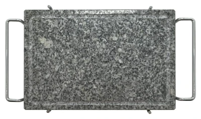 Grilovací kámen GRANIT L s drážkou a držákem 30x20x1,65cm