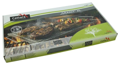 Grilovací kámen GRANIT XL s drážkou a držákem 50x30x1,65cm