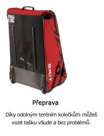 Grit HYFX Black YTH dětská hokejová taška