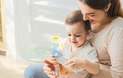 Grownsy BC023 šedá nosní odsávačka se 3 nástavci