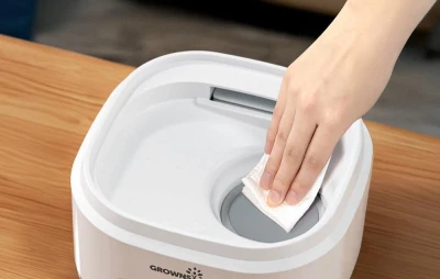 Grownsy šedý sterilizátor lahví se sušičkou