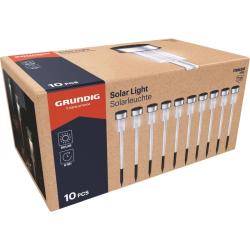Grundig Lampa solární zahradní sada 10 ks LED 36,5 cm