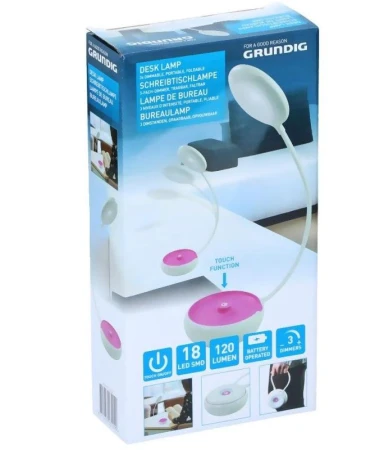 Grundig Lampička na čtení přenosná fialová