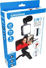 Grundig Selfie studio s osvětlením a tripod