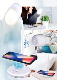 Grundig Stolní lampa LED s bezdrátovou nabíječkou na mobil 3v1