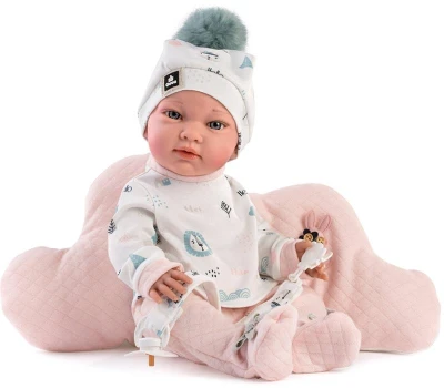 GUCA Panenka miminko holčička New Born 42cm realistická vinyl