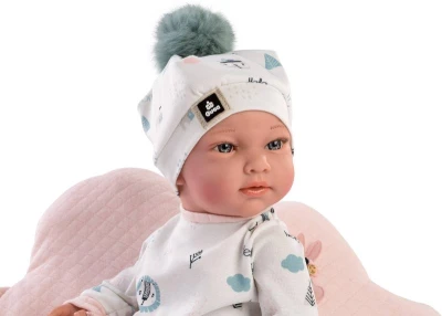 GUCA Panenka miminko holčička New Born 42cm realistická vinyl