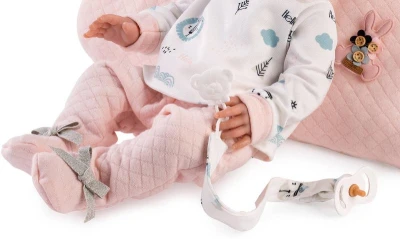 GUCA Panenka miminko holčička New Born 42cm realistická vinyl
