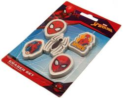 Guma mazací tvarovaná Spiderman set 5ks dětské školní potřeby na kartě