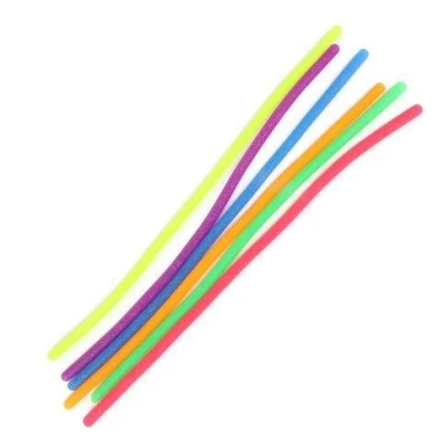 Guma s glitry natahovací antistresová elastická 50cm silikon 6 barev