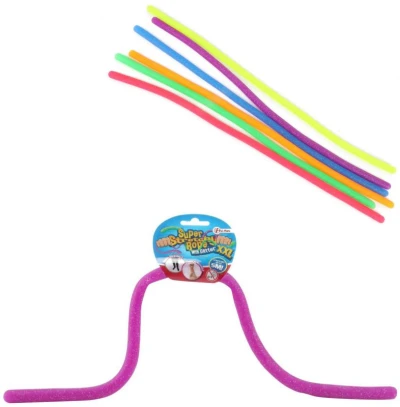 Guma s glitry natahovací antistresová elastická 50cm silikon 6 barev Guma s glitry natahovací antistresová elastická 50cm silikon 6 barev