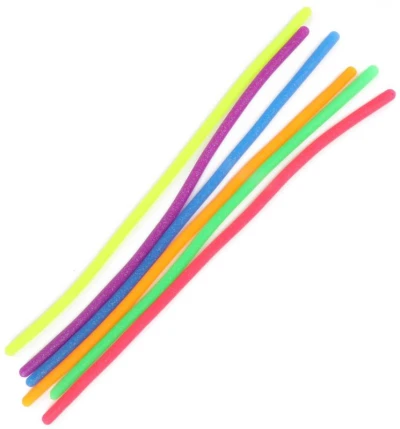 Guma s glitry natahovací antistresová elastická 50cm silikon 6 barev