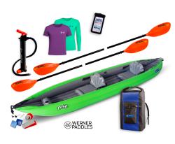 Gumotex Twist 2/1 SET - 1 nafukovací kajak (V cene:2x veslo + pumpa + obal na mobil + transportný vak + sada lepenia ) + zľava 60 € na príslušenstvo