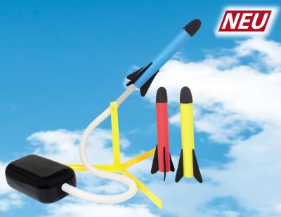Günther Air Rocket 3 ks s odpalovačem pěnové rakety