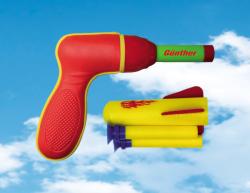 Günther Pěnové rakety Pop Darts s pistolí