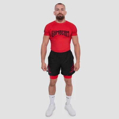 GymBeam Grind Black 2in1 pánské šortky