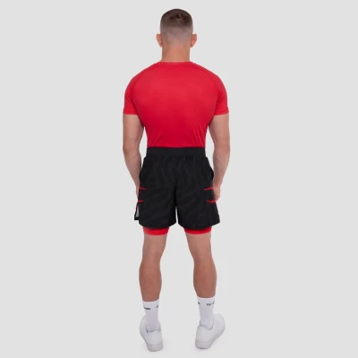 GymBeam Grind Black 2in1 pánské šortky