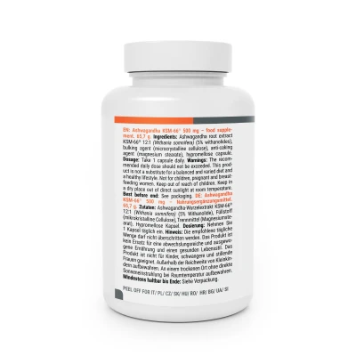 GymBeam Ashwagandha KSM-66 500mg 90 kaps.